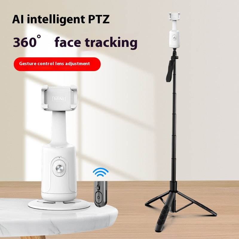 AI Auto Face Tracking Gimbal Phone Holder – 360° Smart Stabilizer Tripod
