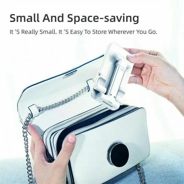 Portable foldable phone and tablet desk stand for everyday use