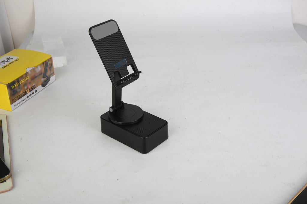 4-in-1 Foldable Wireless Speaker & Phone Stand with Power Bank – 5000mAh