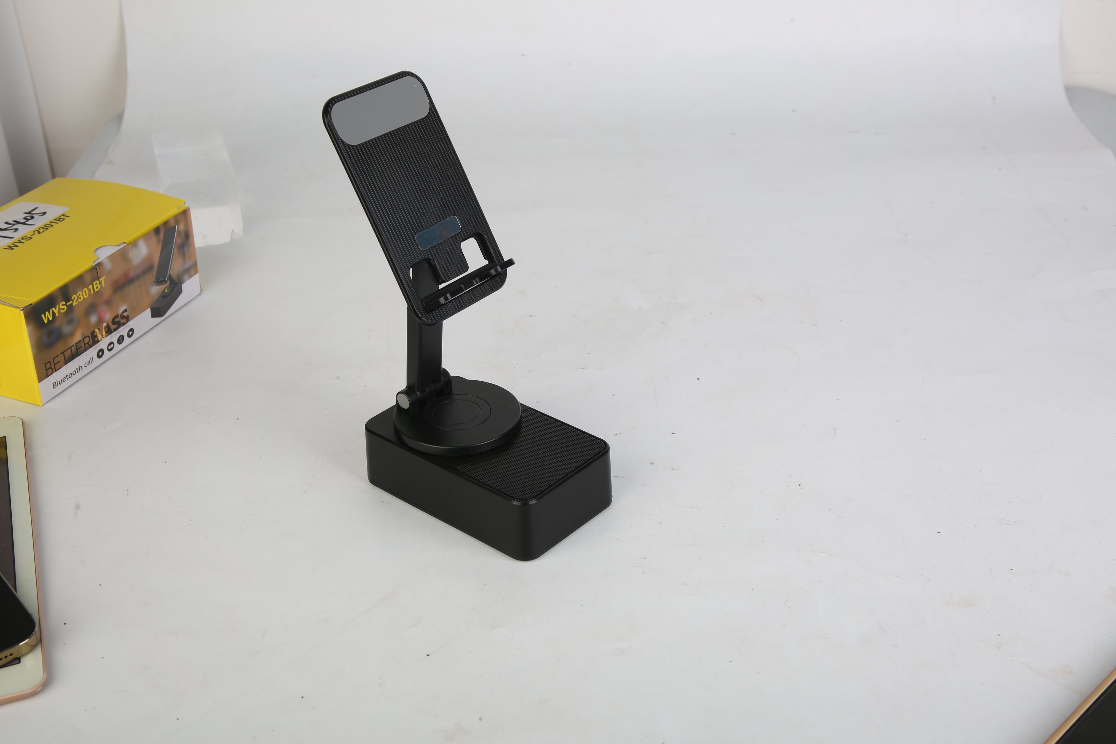 4-in-1 Foldable Wireless Speaker & Phone Stand with Power Bank – 5000mAh