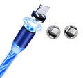 Magnetic LED Charging Cable – Fast Charge for iPhone, Android & USB-C