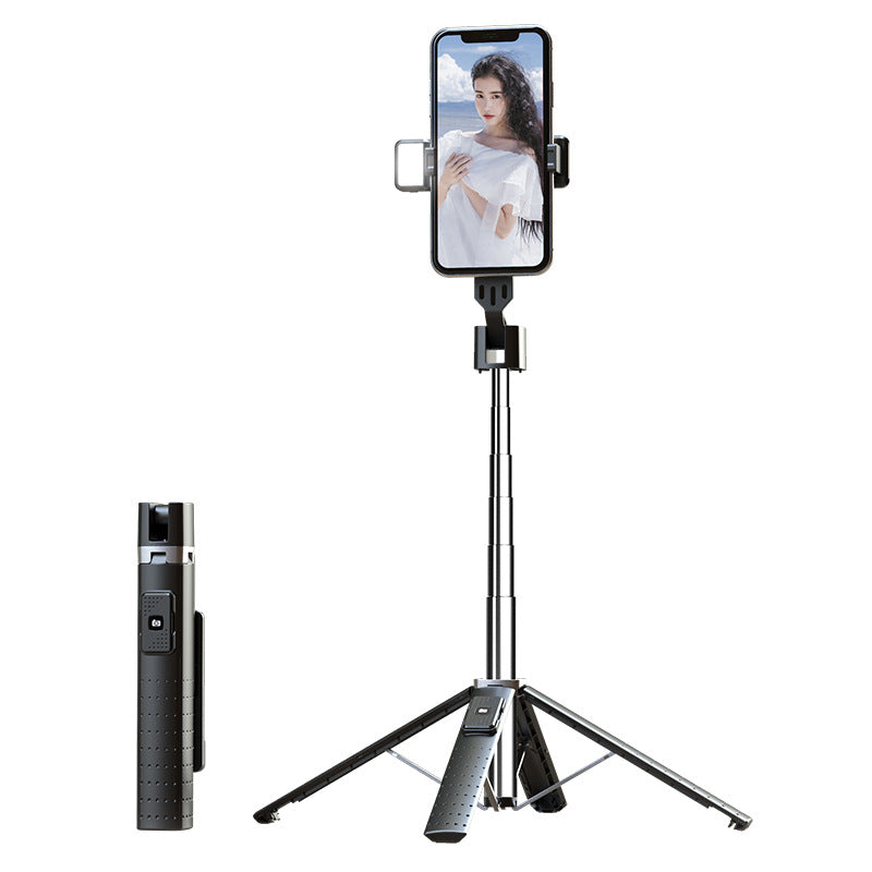 All-in-One Selfie Stick Tripod with LED Fill Light