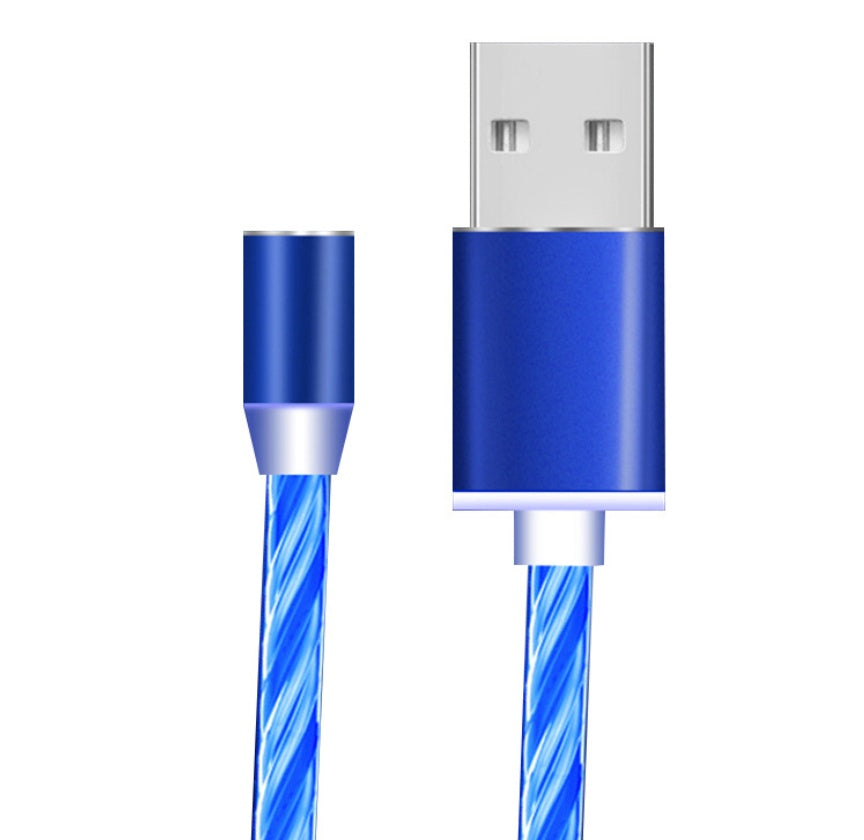 Magnetic LED Charging Cable – Fast Charge for iPhone, Android & USB-C