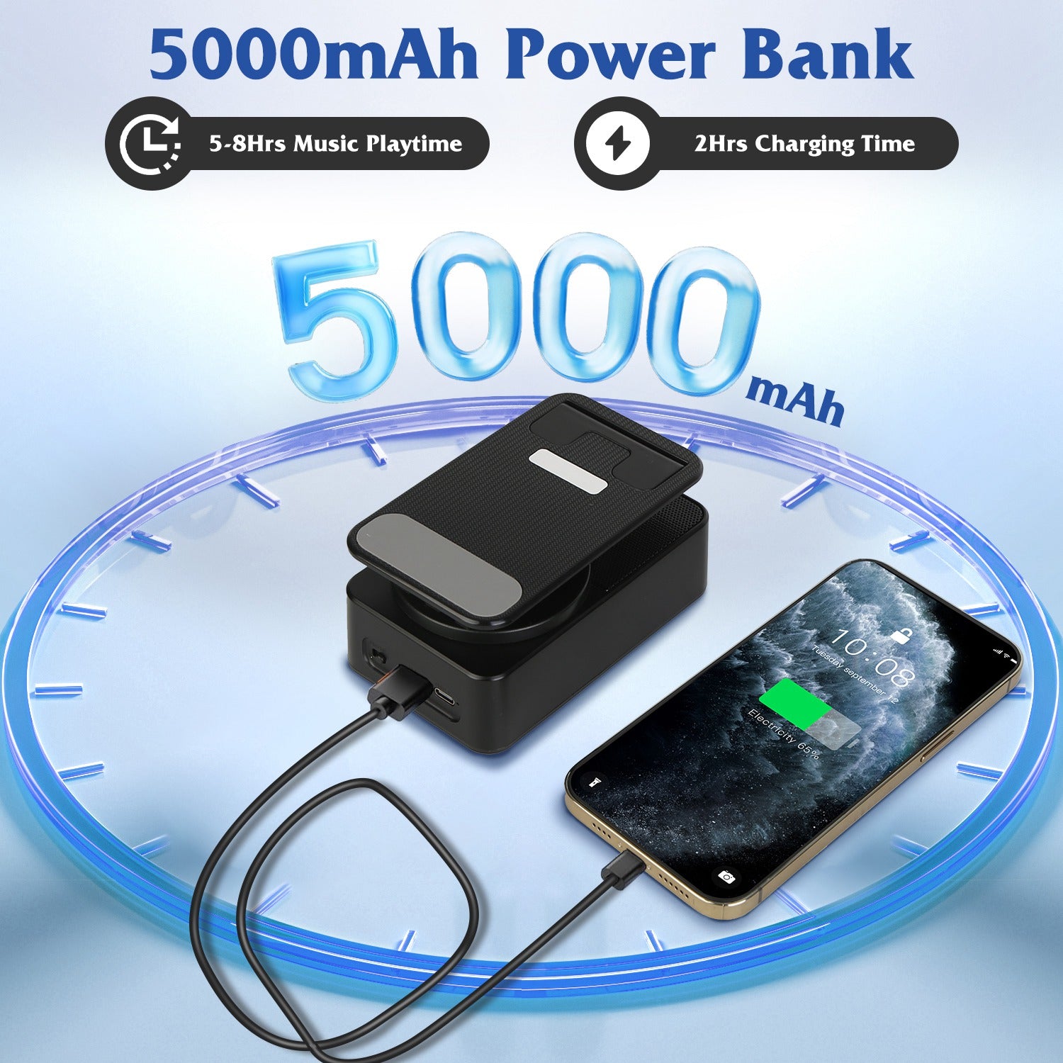 portable wireless speaker and charging station
