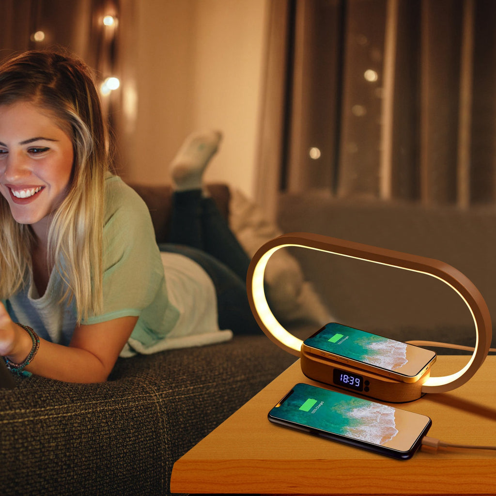 wireless charging LED desk lamp for nightstand