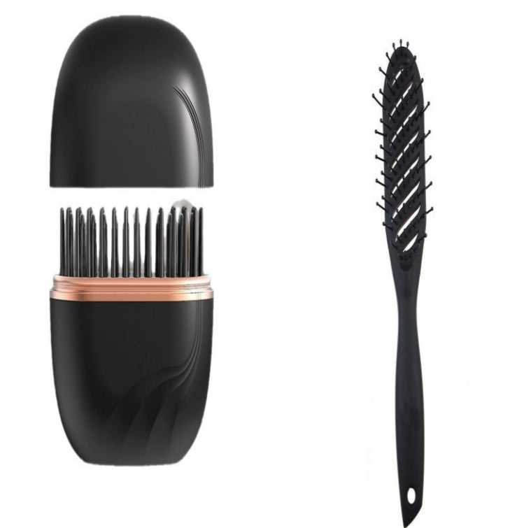 Wireless Mini Hair Straightening Comb – Portable & Cordless Styling Brush