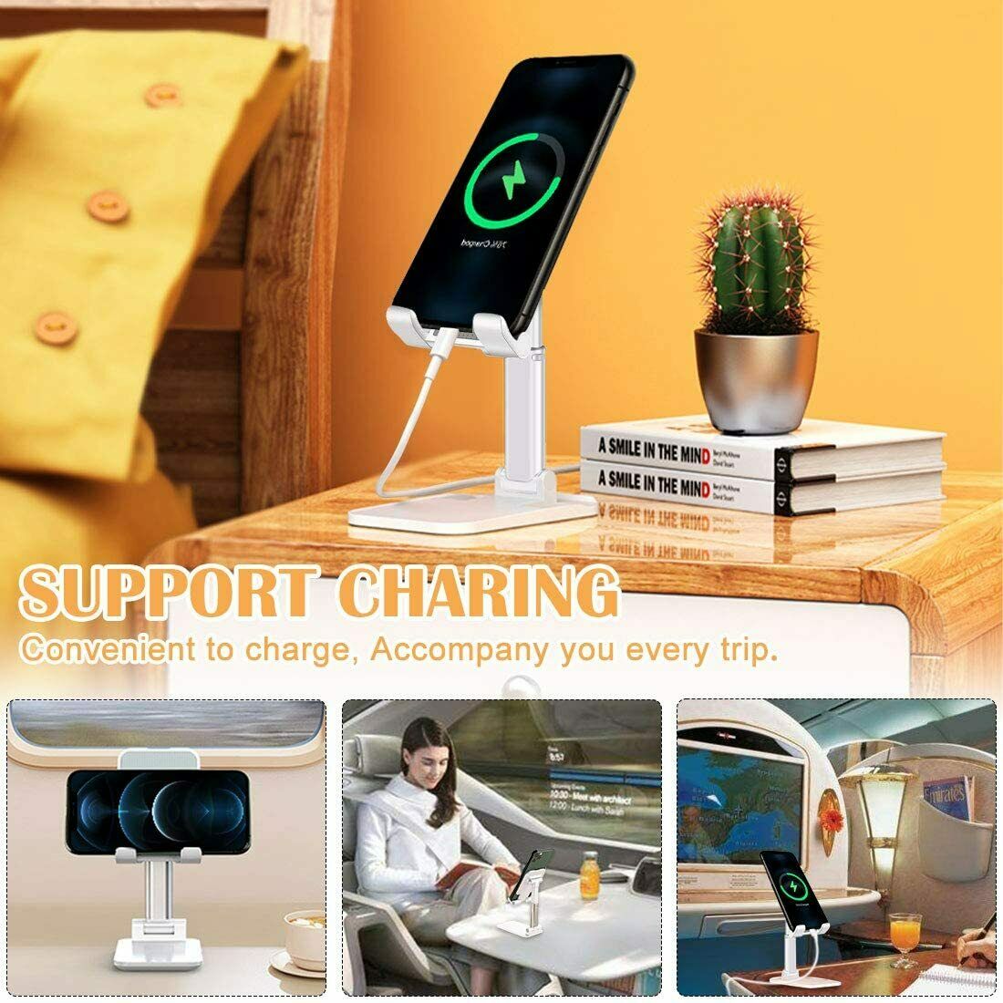 Foldable Desktop Cell & Tablet Stand – Mobile Phone Holder