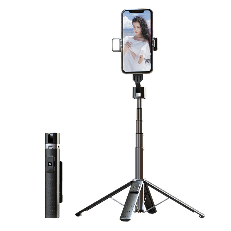 All-in-One Selfie Stick Tripod with LED Fill Light