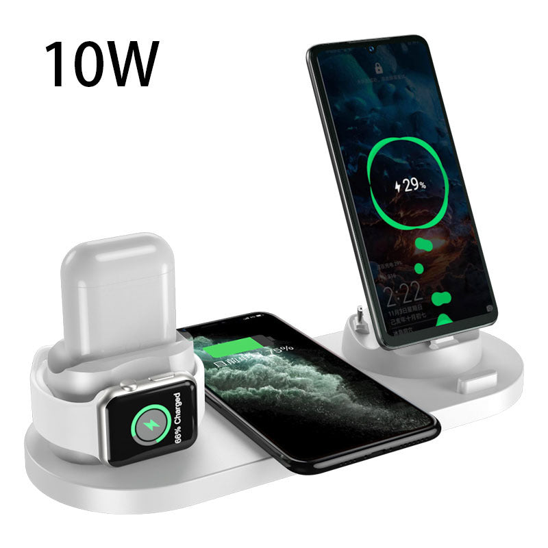 6-in-1 Fast Wireless Charger for iPhone, Apple Watch & AirPods