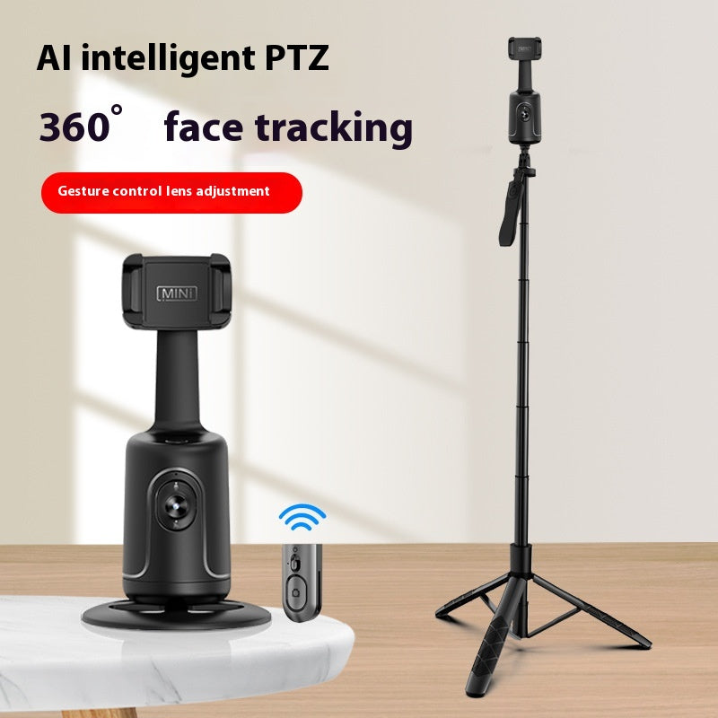 AI Auto Face Tracking Gimbal Phone Holder – 360° Smart Stabilizer Tripod