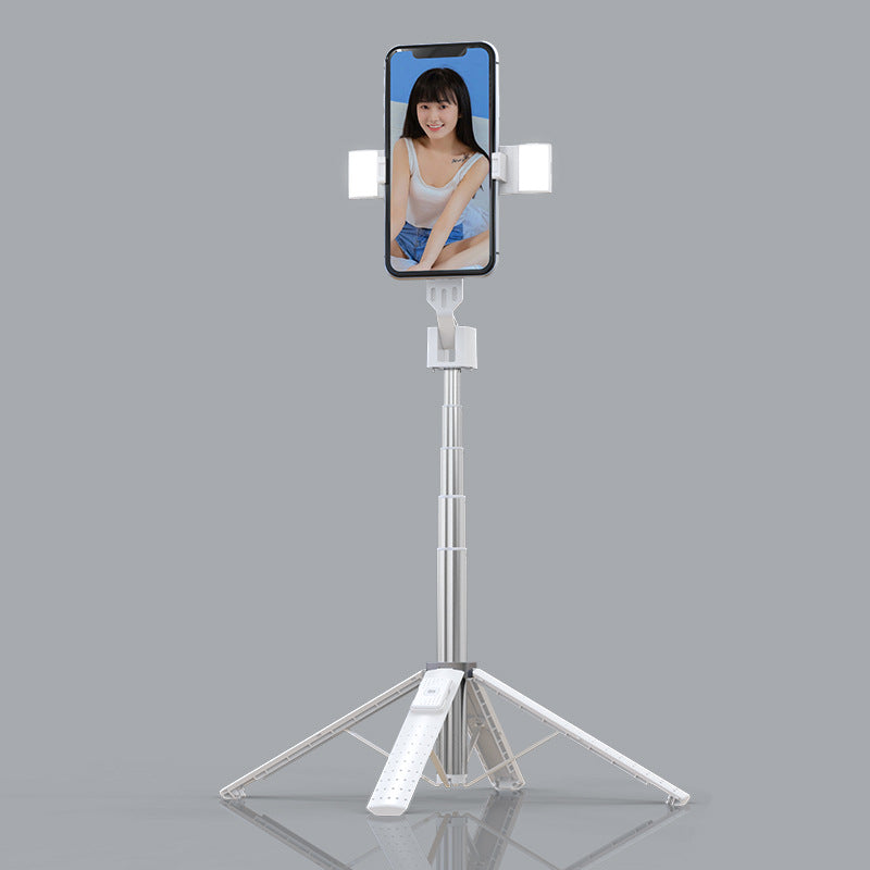 All-in-One Selfie Stick Tripod with LED Fill Light