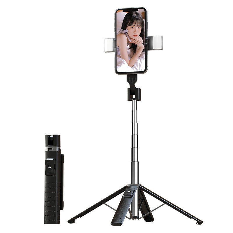 All-in-One Selfie Stick Tripod with LED Fill Light