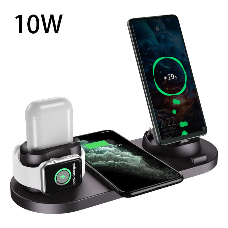6-in-1 Fast Wireless Charger for iPhone, Apple Watch & AirPods