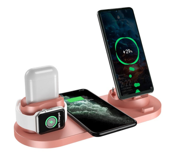 6-in-1 Fast Wireless Charger for iPhone, Apple Watch & AirPods