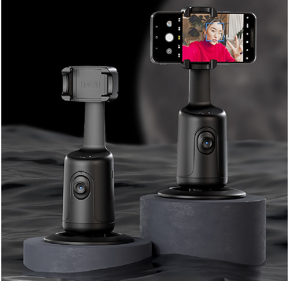 AI Auto Face Tracking Gimbal Phone Holder – 360° Smart Stabilizer Tripod