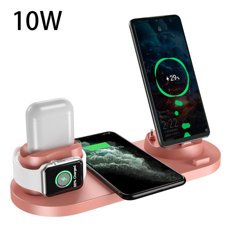 6-in-1 Fast Wireless Charger for iPhone, Apple Watch & AirPods