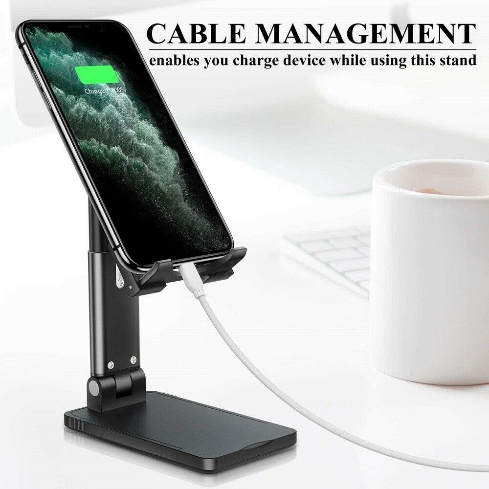 Foldable Desktop Cell & Tablet Stand – Mobile Phone Holder